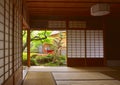 Shofuen tea house, Fukuoka city, Japan. Royalty Free Stock Photo