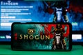 Shogun popular TV series show on television screen