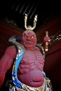 Shogun statue in a temple in Nikko, Japan.