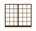 Shoji japanese traditional doorwindow vector illustration