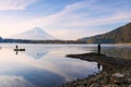 Shoji lake with mt. Fuji view