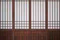 Shoji, Traditional Japanese door made of rise paper Royalty Free Stock Photo