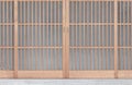 Shoji , Traditonal Japanese door Royalty Free Stock Photo