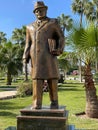 Sholokhov statue in Alexandria Russian Writter Royalty Free Stock Photo