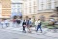 Shooper walking in the city Royalty Free Stock Photo