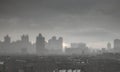 Haze weather in china, harbin Royalty Free Stock Photo