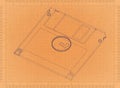 Floppy disk - Retro Blueprint