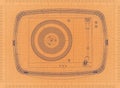 Gramophone - Retro Blueprint