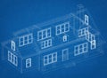 House Design Architect Blueprint Royalty Free Stock Photo