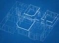 House Design Architect Blueprint Royalty Free Stock Photo