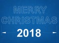 Merry Christmas Blueprint Royalty Free Stock Photo