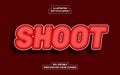 Shoot Red Text Style Effect Royalty Free Stock Photo