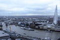 London`s skyline along the river