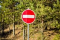 Shooted stop sign Royalty Free Stock Photo