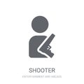 Shooter icon. Trendy Shooter logo concept on white background fr Royalty Free Stock Photo