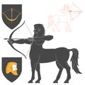 Shooting Centaur Archer Royalty Free Stock Photo