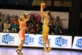 Shooting Eva Viteckova in basketball Euroleague Royalty Free Stock Photo