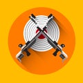 Shooting Gun Target Equipment Sport Icon Royalty Free Stock Photo