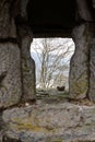 Loophole medieval castle, Crevecoeur, Leffe, Dinant, Belgium