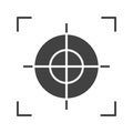 Shooting icon vector image. Royalty Free Stock Photo