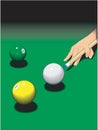 Shooting Pool Vector Illustration