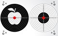 Set of target, shooting range, dart board. Royalty Free Stock Photo