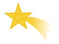 Shooting star symbol of Christmas Royalty Free Stock Photo