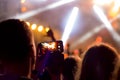 Shooting concert on smartphone