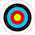 A shooting target for archery vector illustration on white background