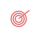 Shooting target logo design template