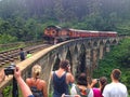 Shooting a train on Nine Arch Brige Ella Town