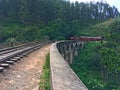 Shooting a train on Nine Arch Brige Ella Town Royalty Free Stock Photo