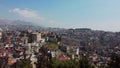 Shooting the whole city from the air, Aerial drone view of one of the cities in Turkey