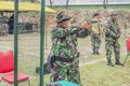 Shooting Yard. Reconnaissance indonesian army