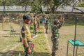 Shooting Yard. Reconnaissance indonesian army