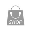 Shop bag icon Royalty Free Stock Photo