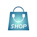Shop bag icon Royalty Free Stock Photo