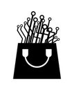 Shop bag icon Royalty Free Stock Photo
