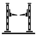 Shop car lift icon simple vector. Auto garage