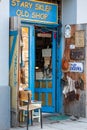 Shop catering to tourists, selling Judaica and vintage items of Jewish interest, in Kazimierz, Krakow, Poland