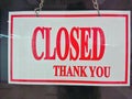 Shop closed sign Royalty Free Stock Photo