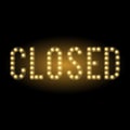 Shop closed sign. Royalty Free Stock Photo