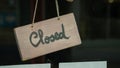 Shop closed sign during pandemic and lockdown Royalty Free Stock Photo