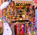 Shop at the corner of venice selling Masks in Italy
