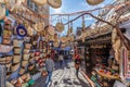 Shop decoration in the blue town Chefchaouen Royalty Free Stock Photo