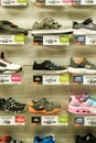 Shop Display Of Trainers Or Sports Fashion Shoes