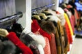 Shop with fur and leather coats