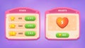 Shop. GUI Kit casual assets for a game mobile, a set of user interface elements and pop-ups for the game interface