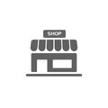 shop icon on buttons Royalty Free Stock Photo