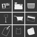 Shop Icons Royalty Free Stock Photo